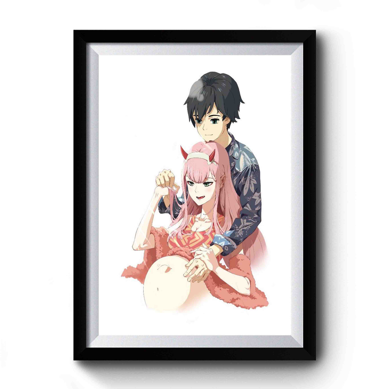 A Very Pregnant Zero Two And Hiro Darling In The Franxx Anime